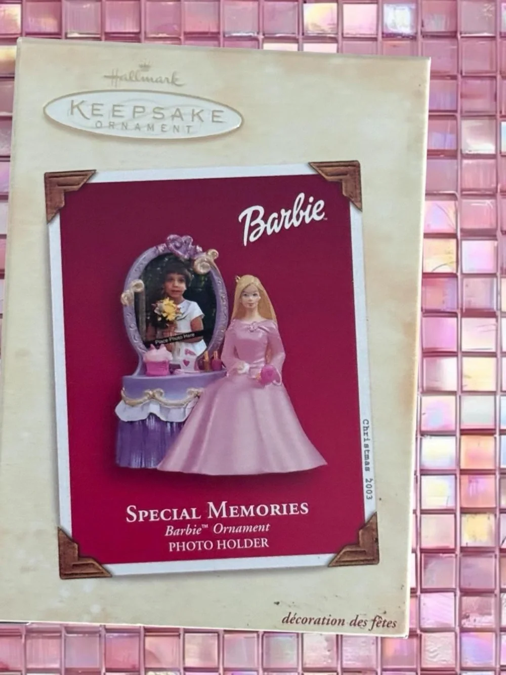 Pink Princess Vanity Figurine Party Decoration
